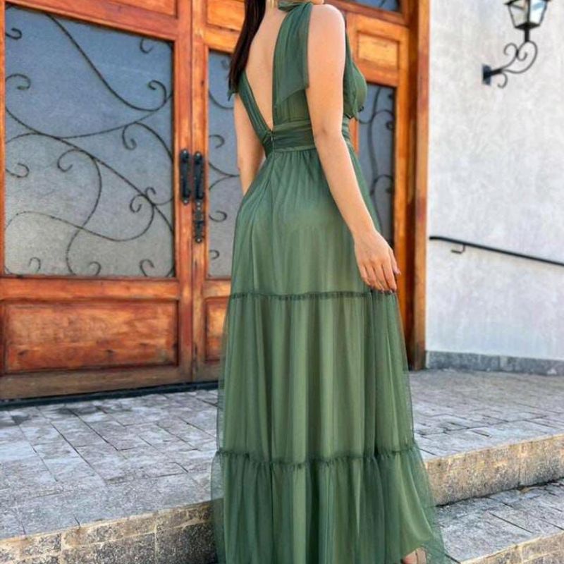 Vestido Verde Oliva Tamanho Gg Usado 104978337 enjoei