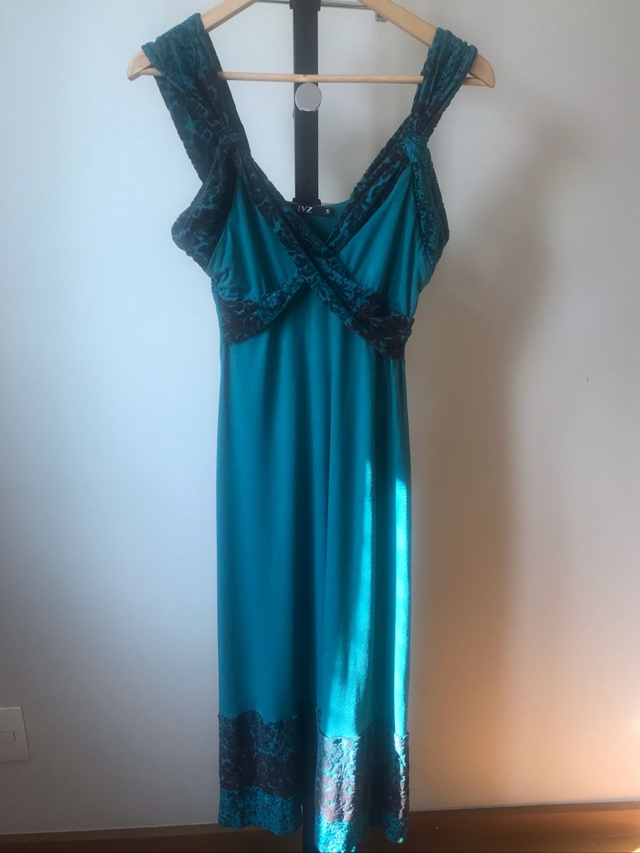 vestido verde tvz