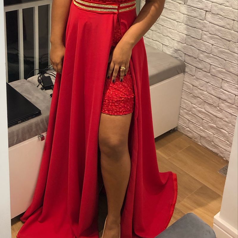 Vestido 2 store em 1 vermelho