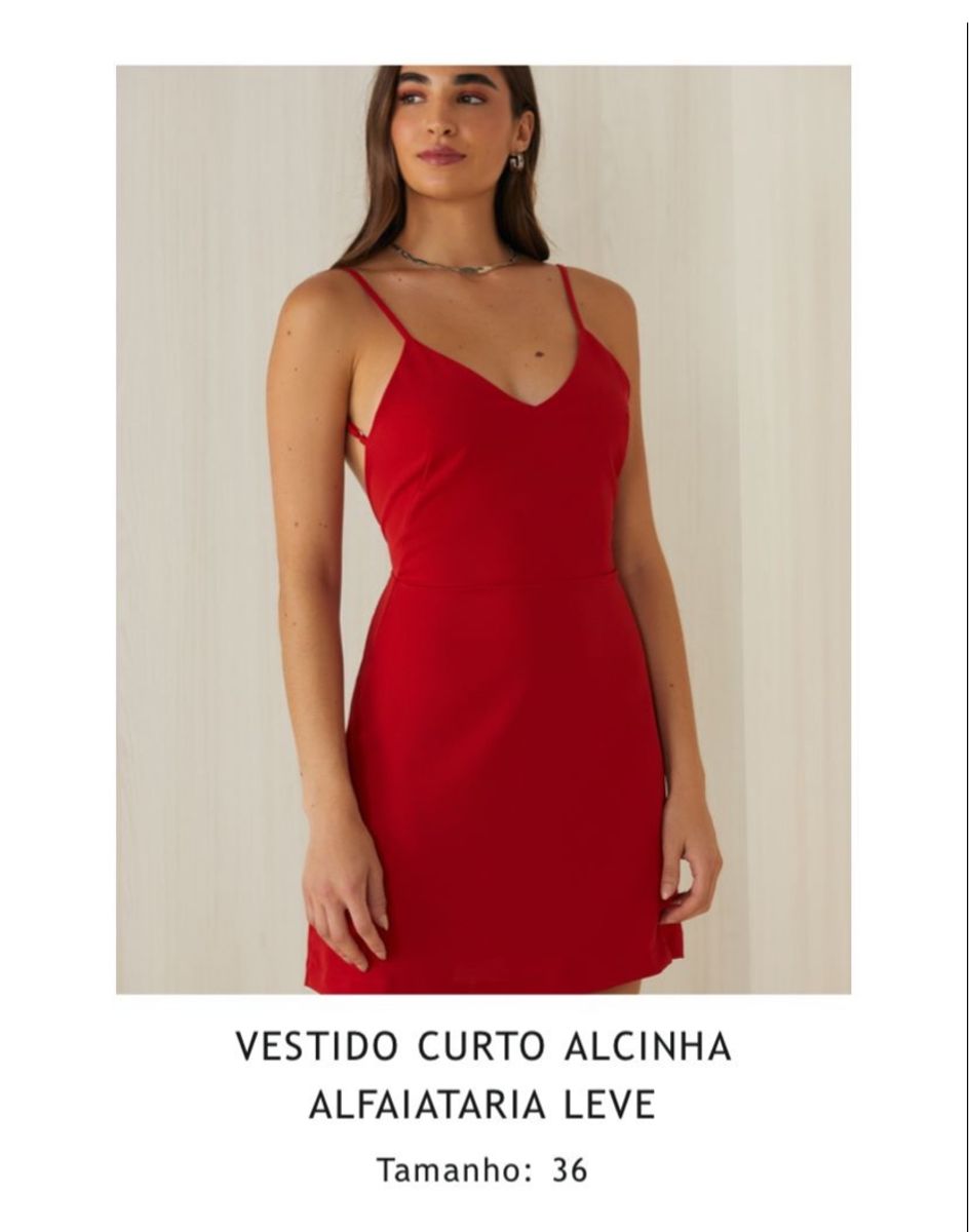 Vestido vermelho hot sale amaro