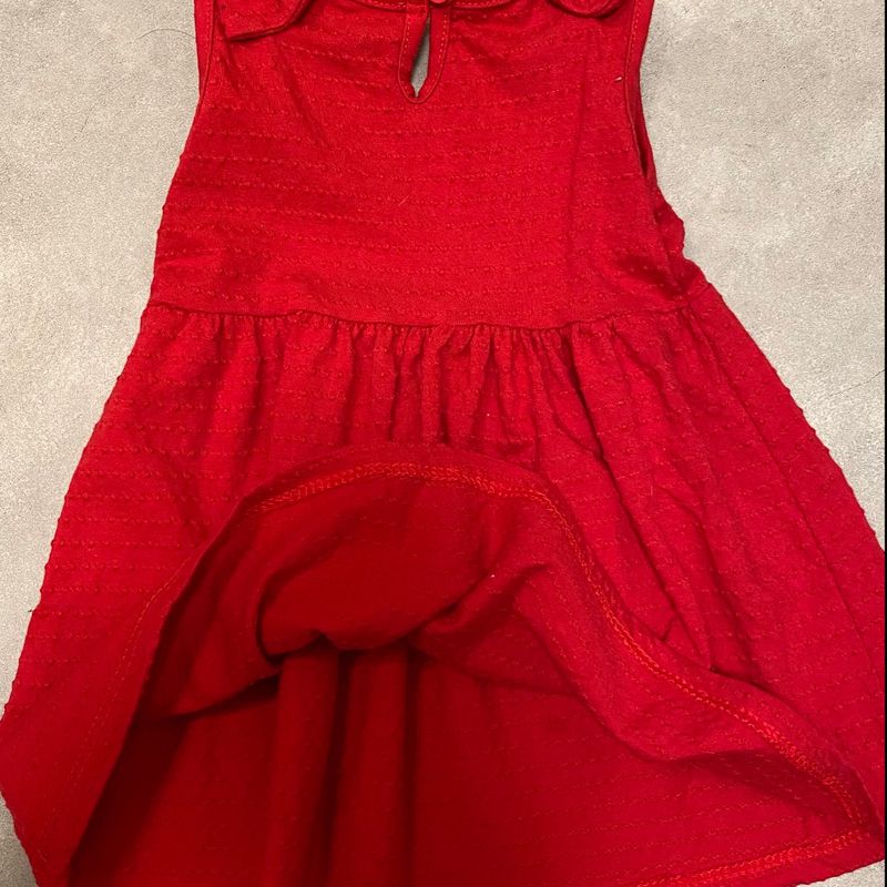 Vestido vermelho bebe 3 2024 meses