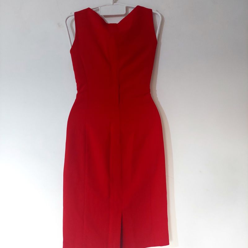 Vestido Vermelho Calvin Klein  Vestido Feminino Calvin Klein