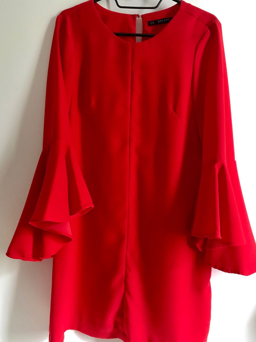 vestido vermelho zara