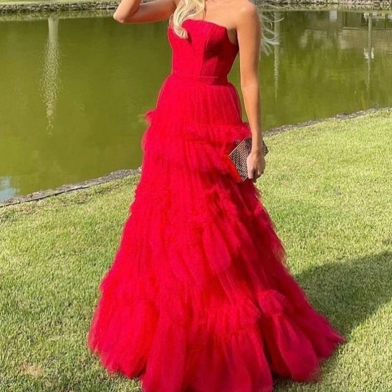 Vestido store agilita vermelho