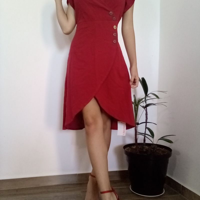 Vestido Vermelho Urbanic, Vestido Feminino Urbanic Nunca Usado 75527823