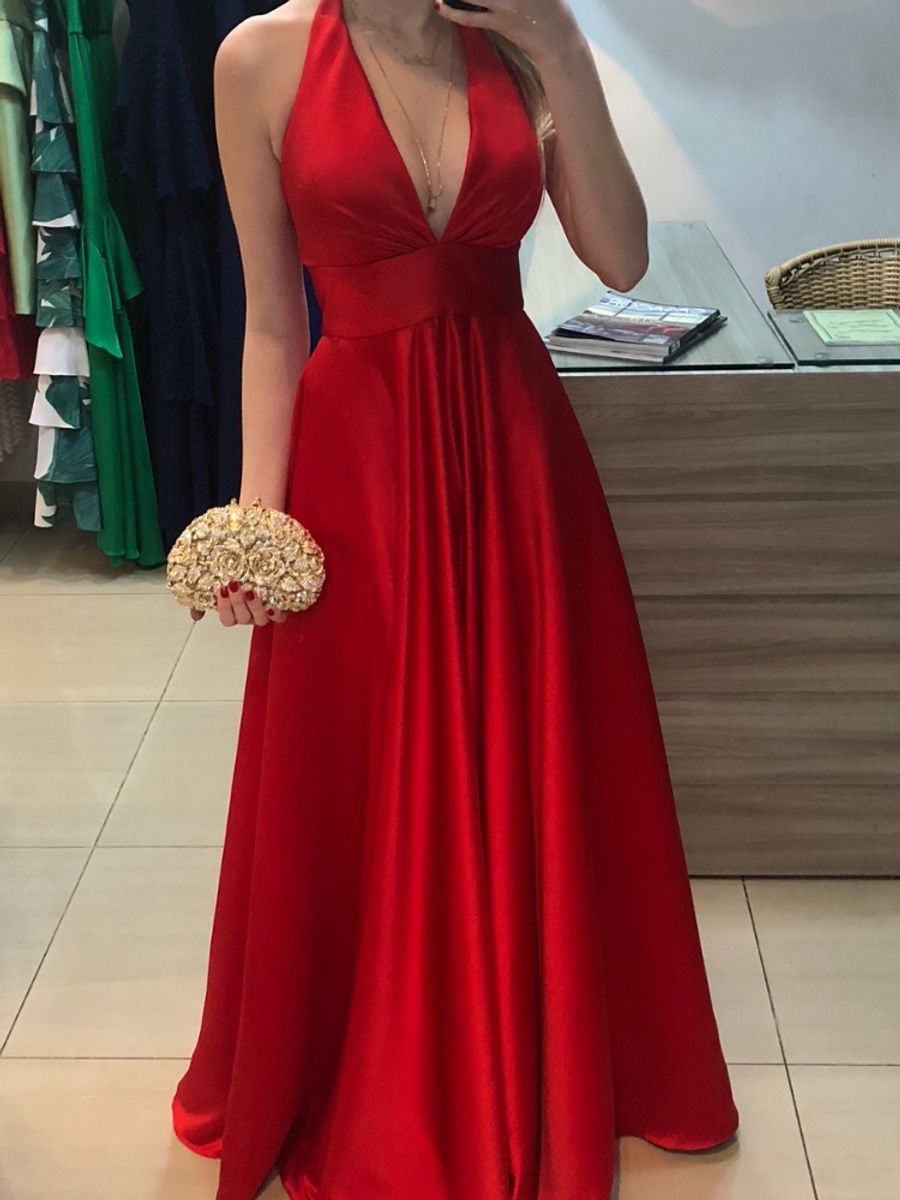 vestido vermelho para festa