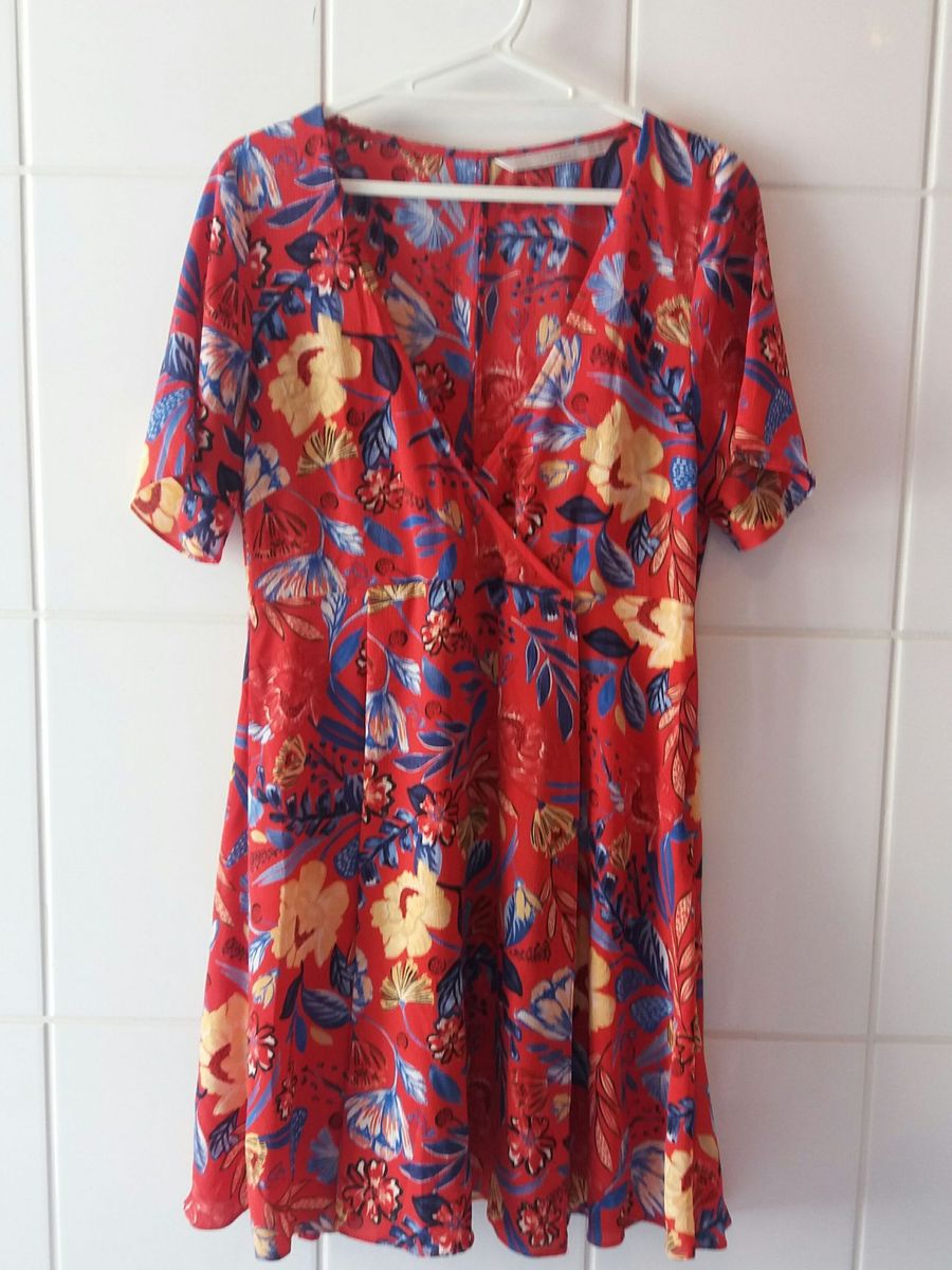 vestido zara florido
