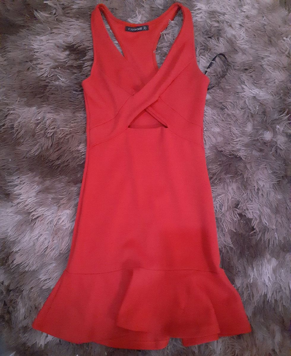 vestido vermelho rodadinho