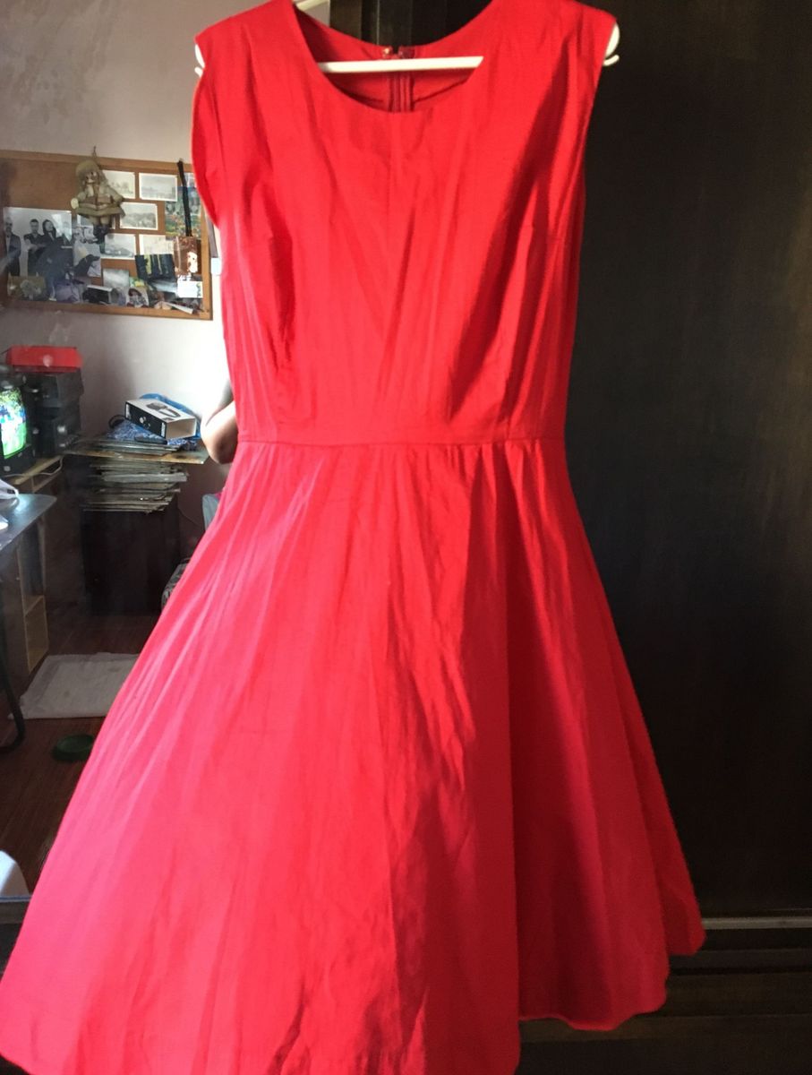 vestido vermelho vintage