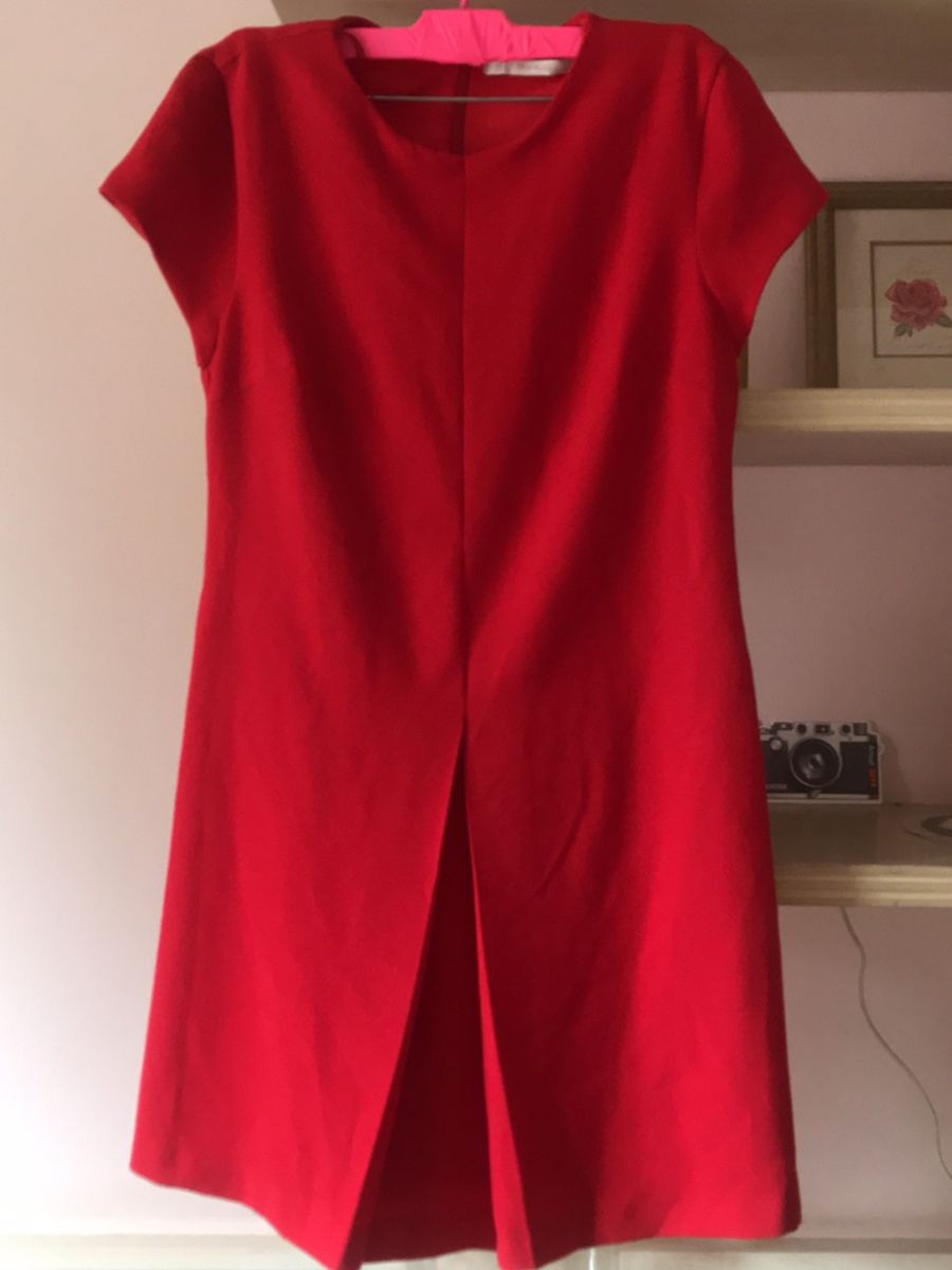 vestido vermelho zara