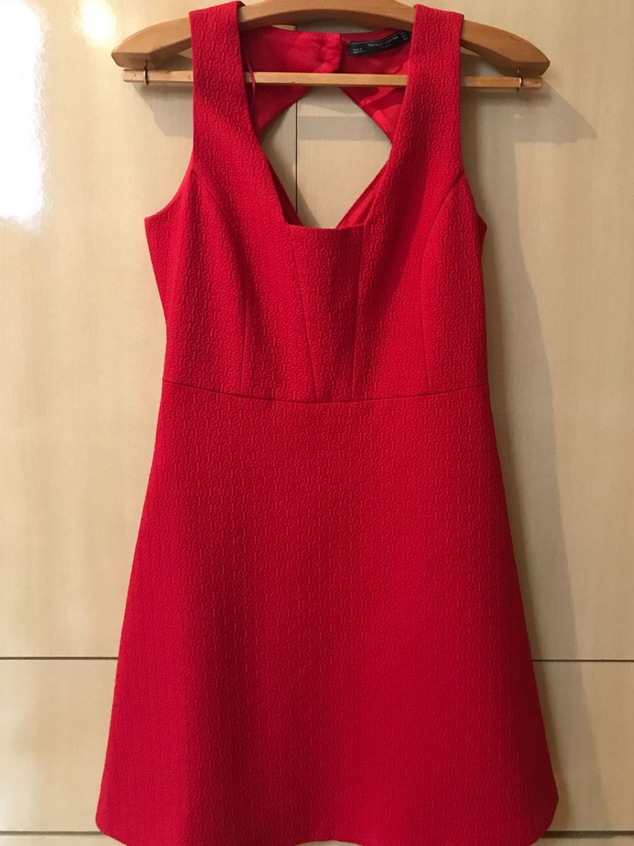 vestido vermelho zara