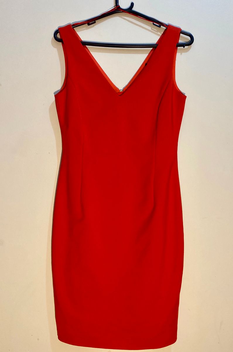 zara vestido vermelho