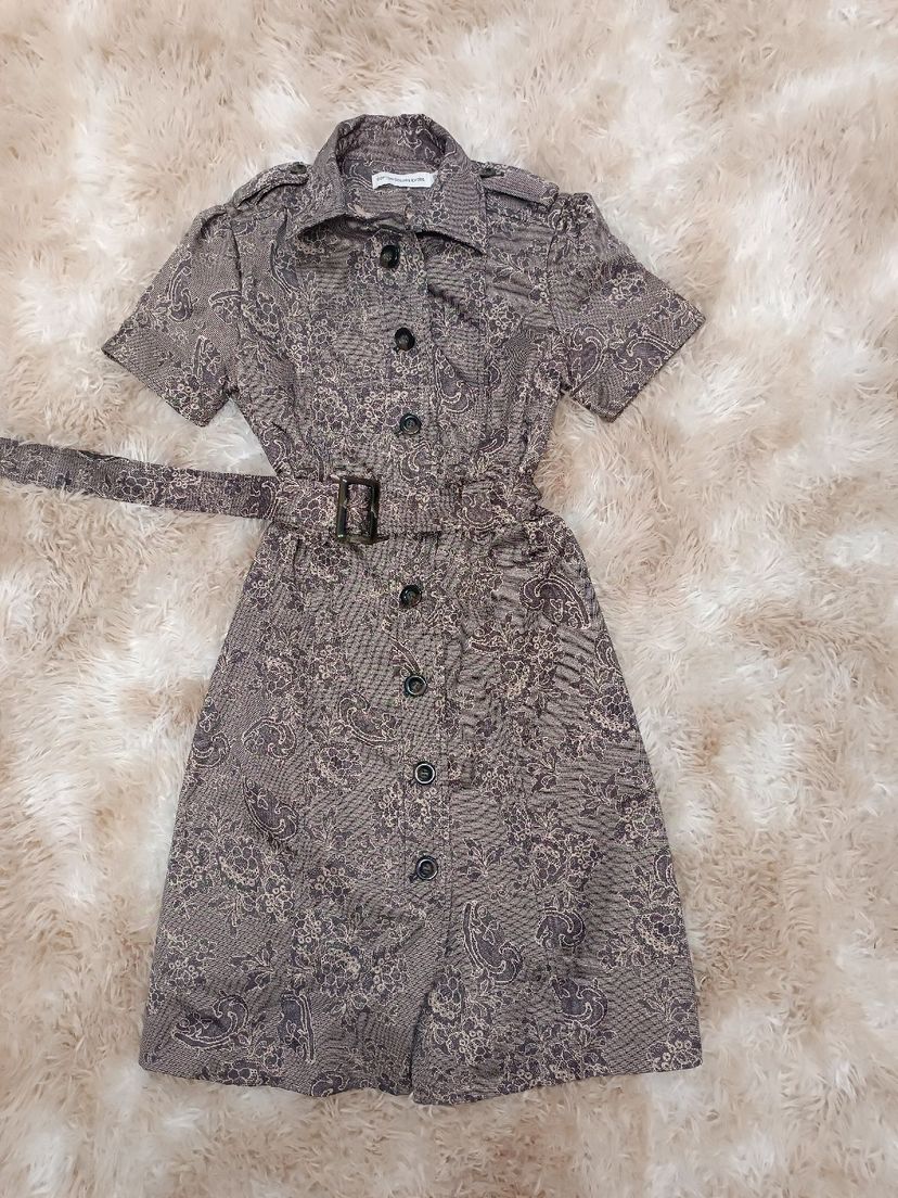vestido vintage - outros cotton