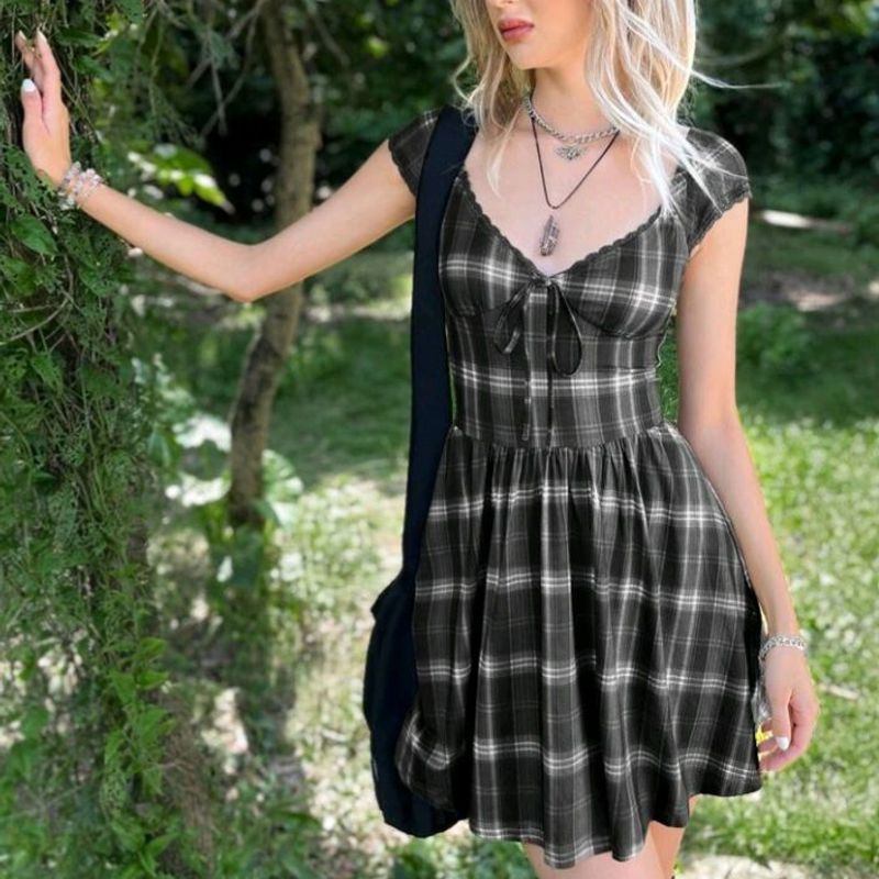 Vestido best sale xadrez country