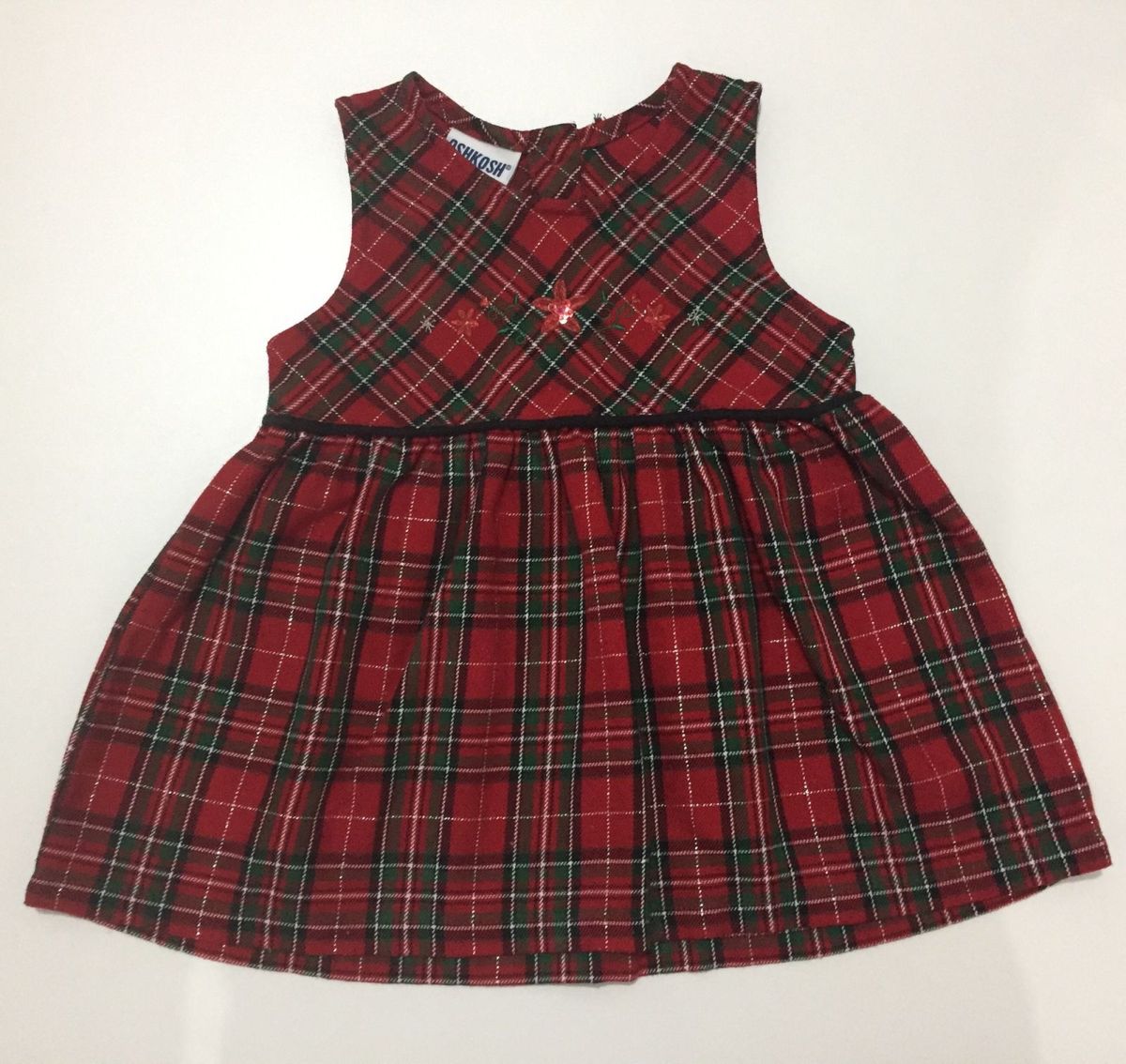 vestido bebe xadrez