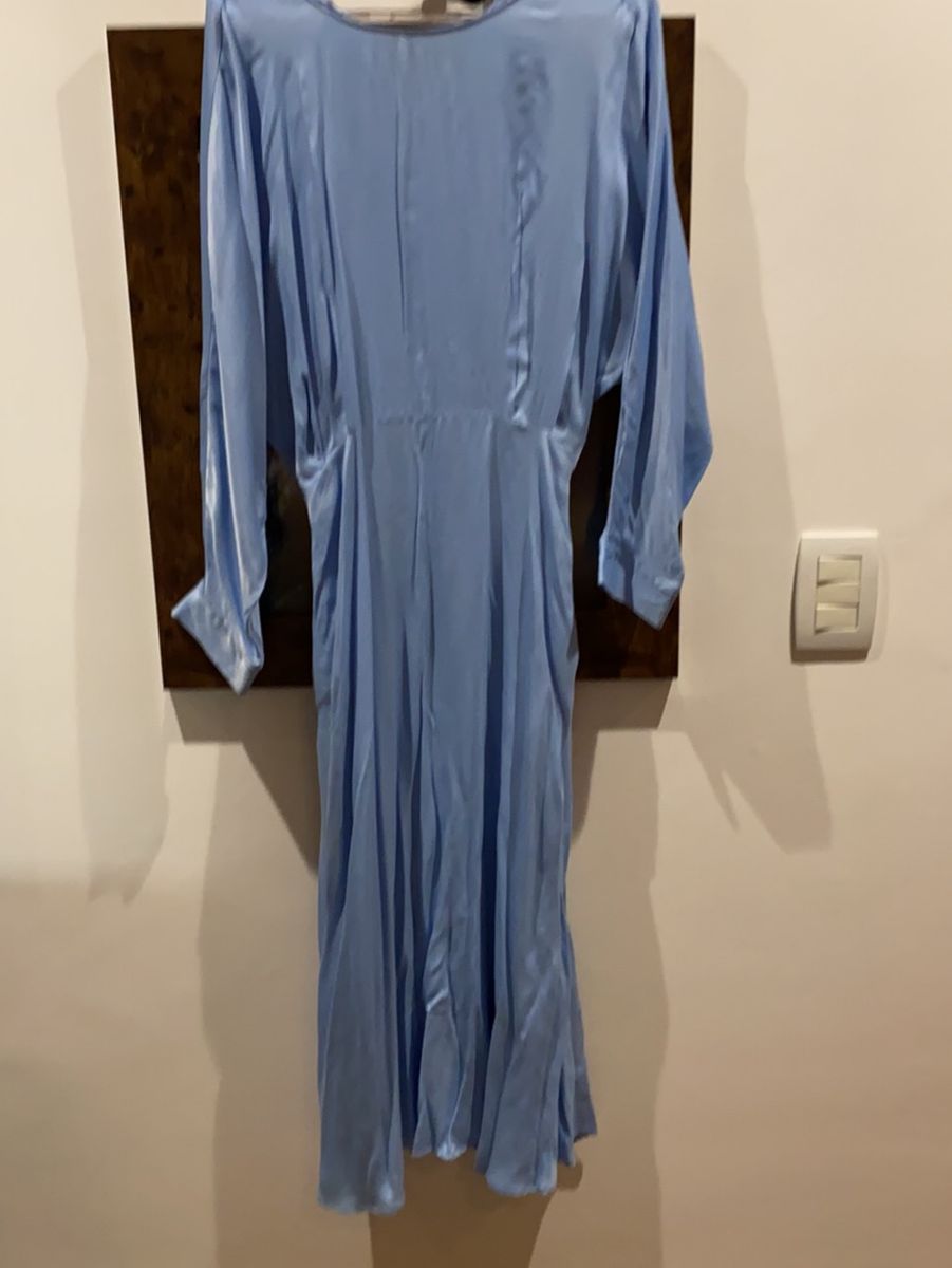 vestido azul bebe zara