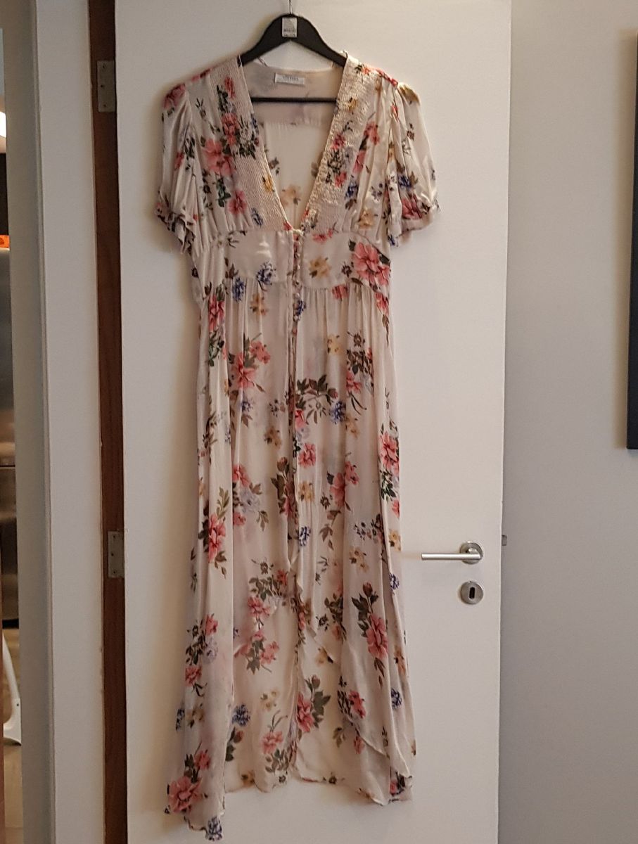 vestido floral zara