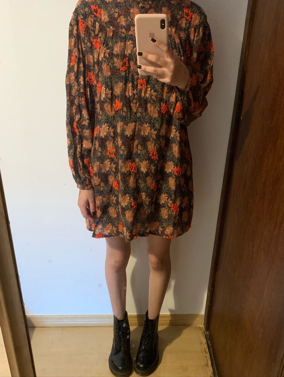 vestido zara florido