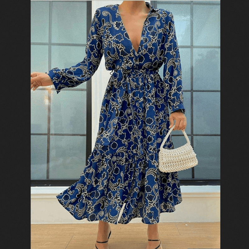 Vestido Zara Novo Longuete Botões Azul Estampado Paisley Branco Preto  Vestido Feminino Zara Nunca Usado 97228277 enjoei