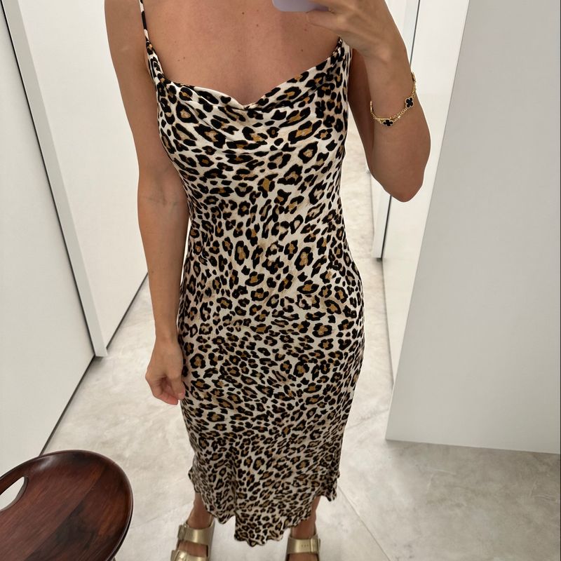 Vestido onça hot sale zara