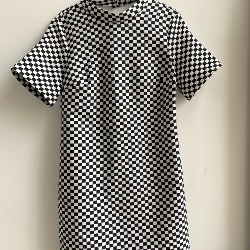 Dress Vestido Preto E Branco Zara VESTIDO MIDI STRETCH LAÇO Preto