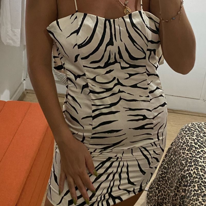 Vestido zebra online zara