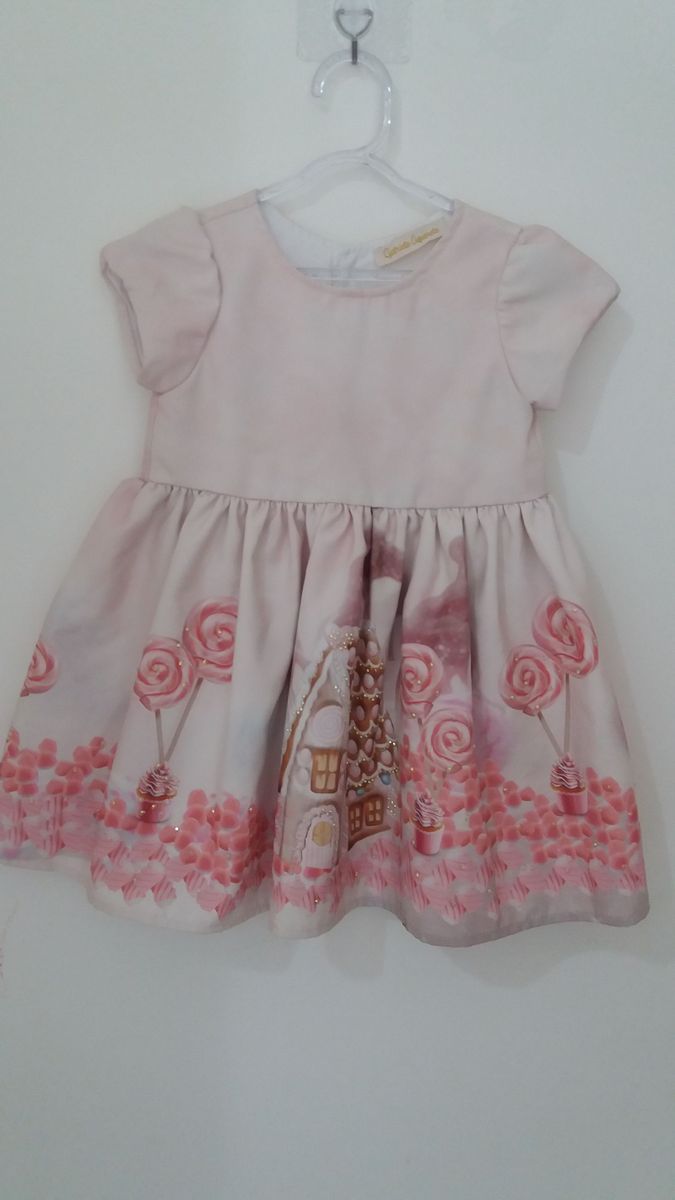 vestido infantil gabriela aquarela