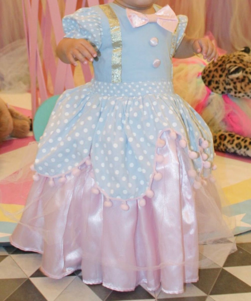 vestido infantil circo rosa