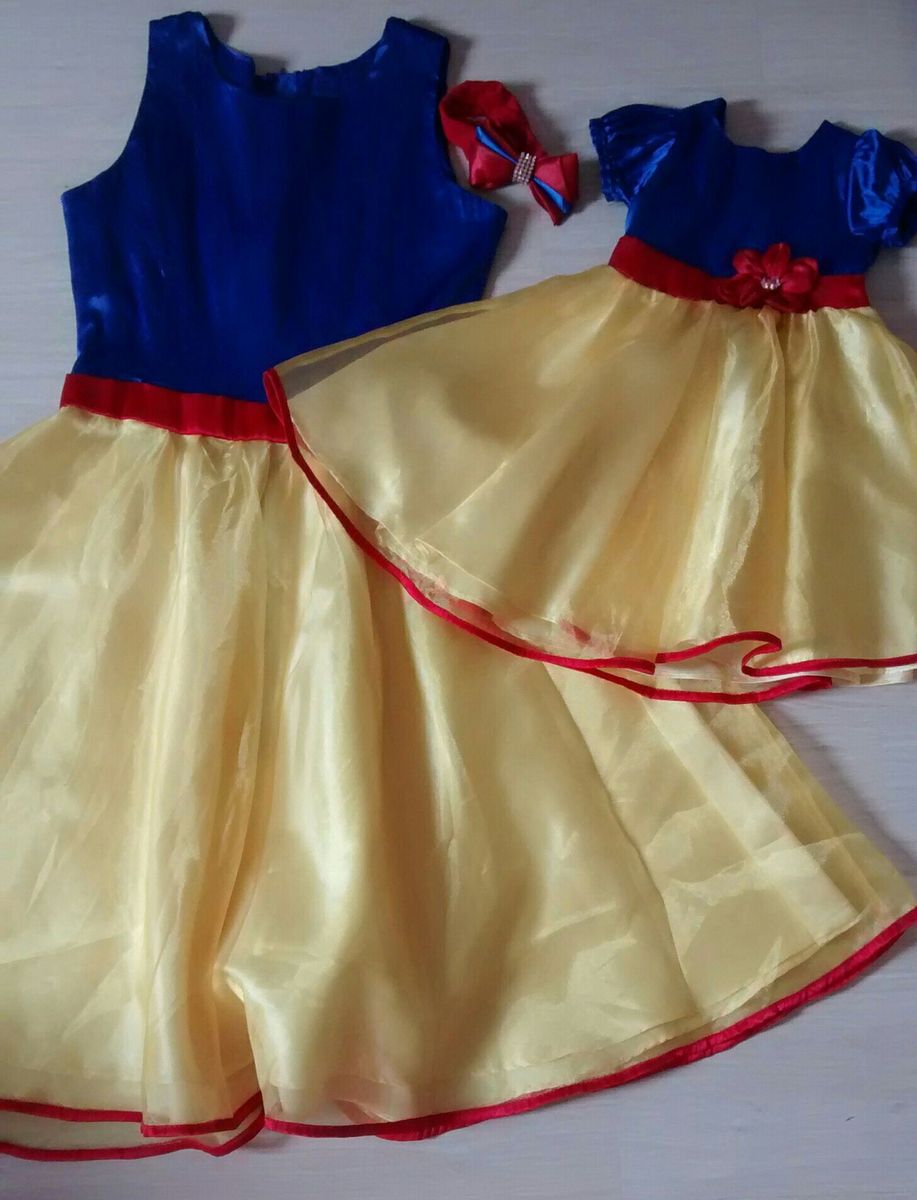 vestido branca de neve mae e filha luxo