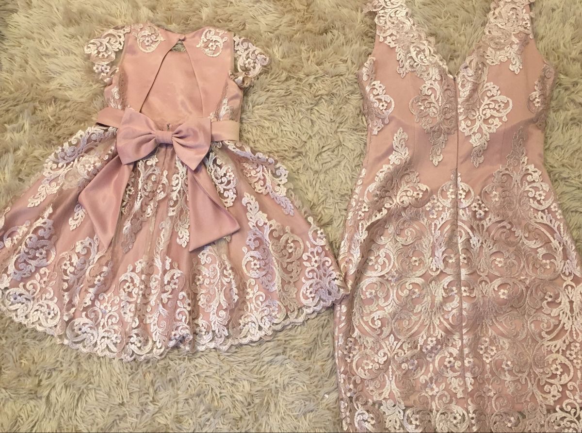 vestido de renda tal mãe tal filha