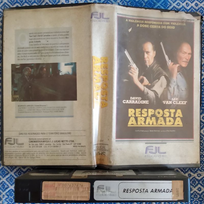 Vhs Legendado Resposta Armada David Carradine Filme e S rie