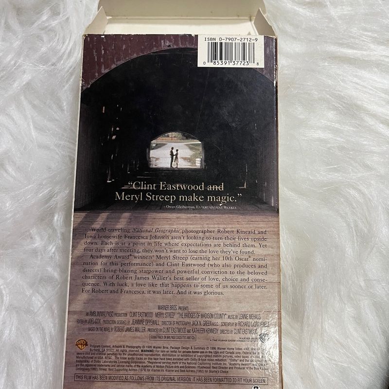 Vhs Madison County | Warner Bros Usado 89782875 | enjoei 