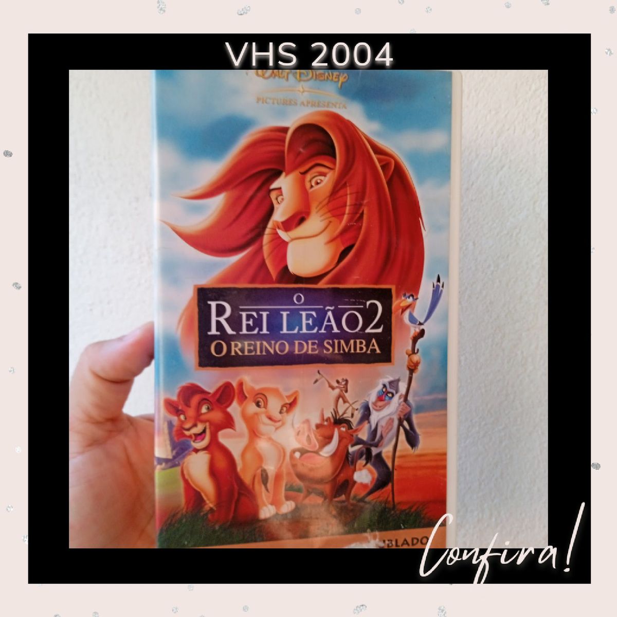 Vhs O Rei Leão2 O Reino De Simba Dublado 2004 Caixa Branca Fita Azul