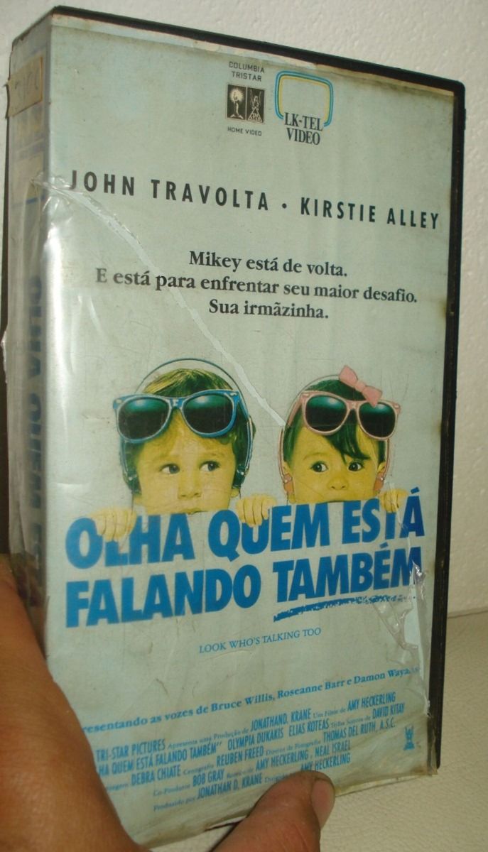 Vhs Olha Quem Está Falando Tambémjohn Travolta/kirstie All Filme e Série Caminho Do Pinhal