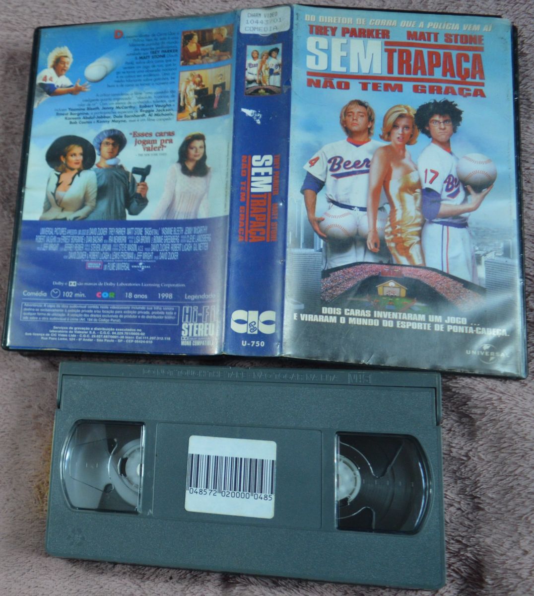 Vhs Original sem Trapaça Não Tem Graça Filme e Série Usado 87201987 enjoei
