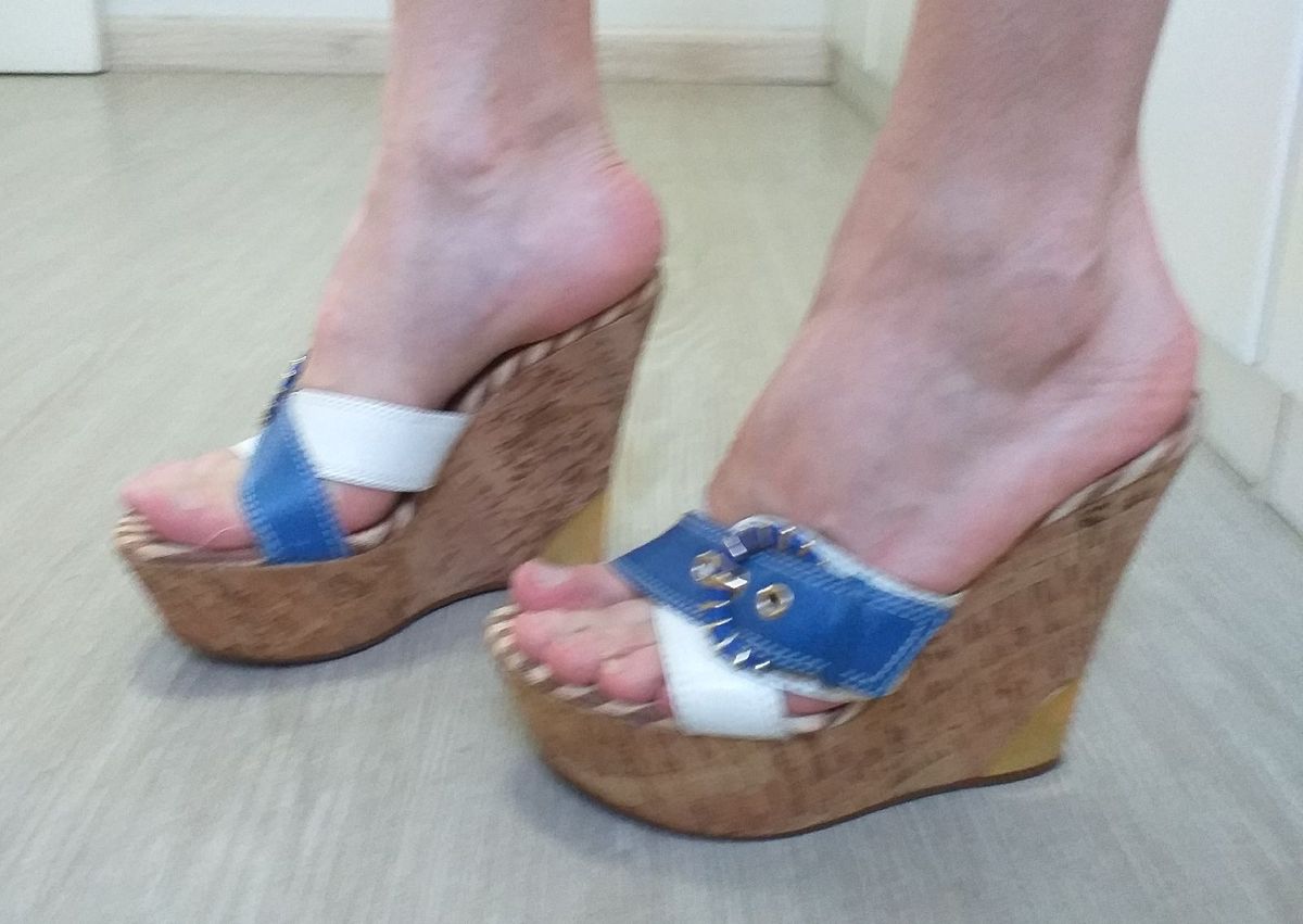 tamanco anabela via uno