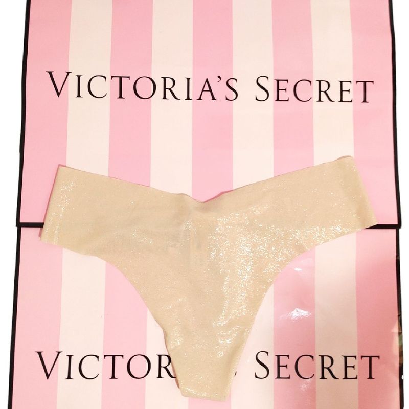 Victoria'S Secret Calcinha Tanga Cor Nude com Brilho, Lingerie Feminina Victoria'S  Secret Nunca Usado 81875251