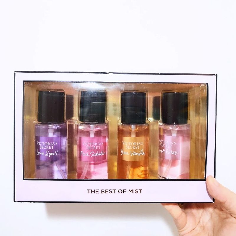 Victoria'S Secret Kit The Best Of Mist com 4 Mini Splash, Perfume Feminino Victorias  Secret Nunca Usado 84140379