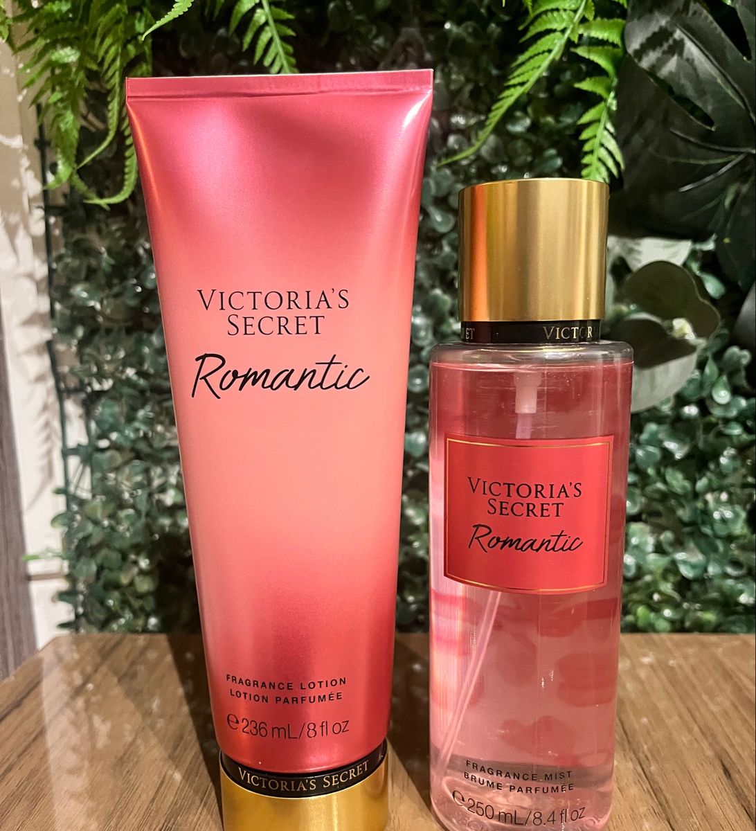 Victoria Secrets Romantic / Kit Hidratante + Body Splash Original, Perfume  Feminino Victorias Secret Nunca Usado 89615234