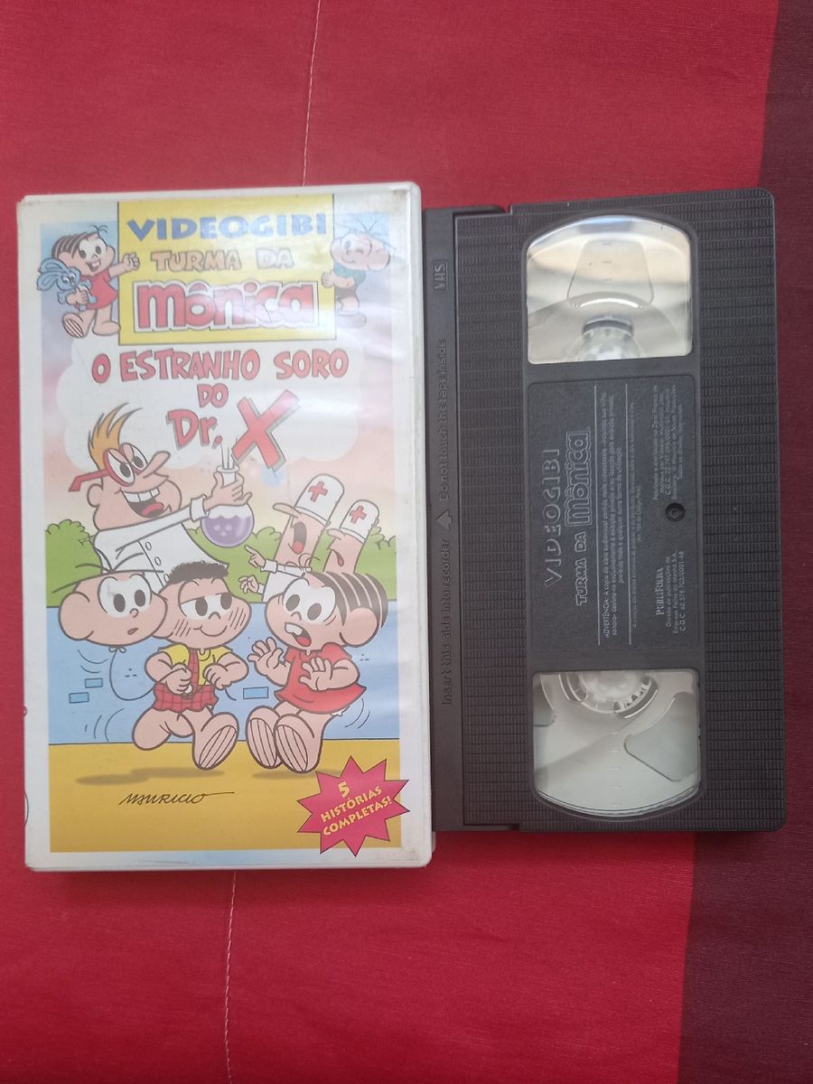 Vídeo Gibi Turma da Mônica- Vhs Original | Publifolha Video Usado 75034419  | enjoei