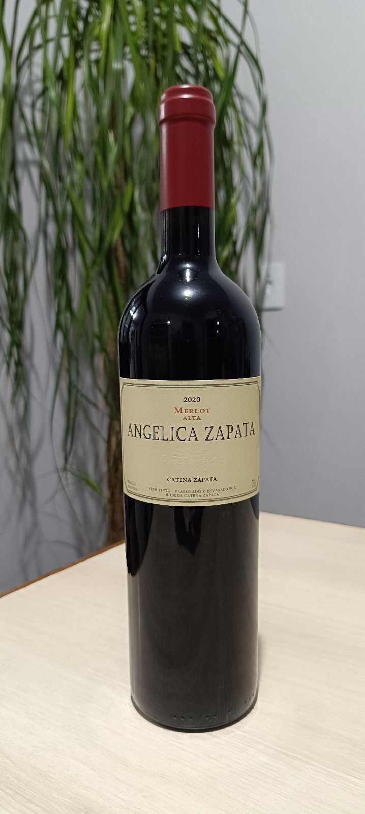 vinho angélica zapata - merlot alta 2019 "produto original" - outros angelica-zapata