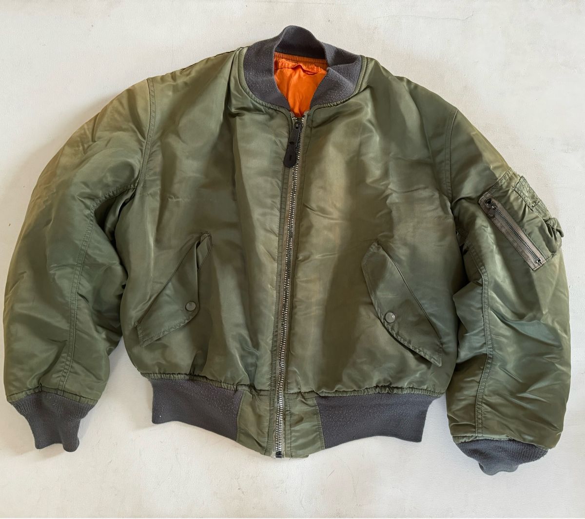 Vintage Bomber Jacket Avirex Sunfaded 70s | Vintage Usado