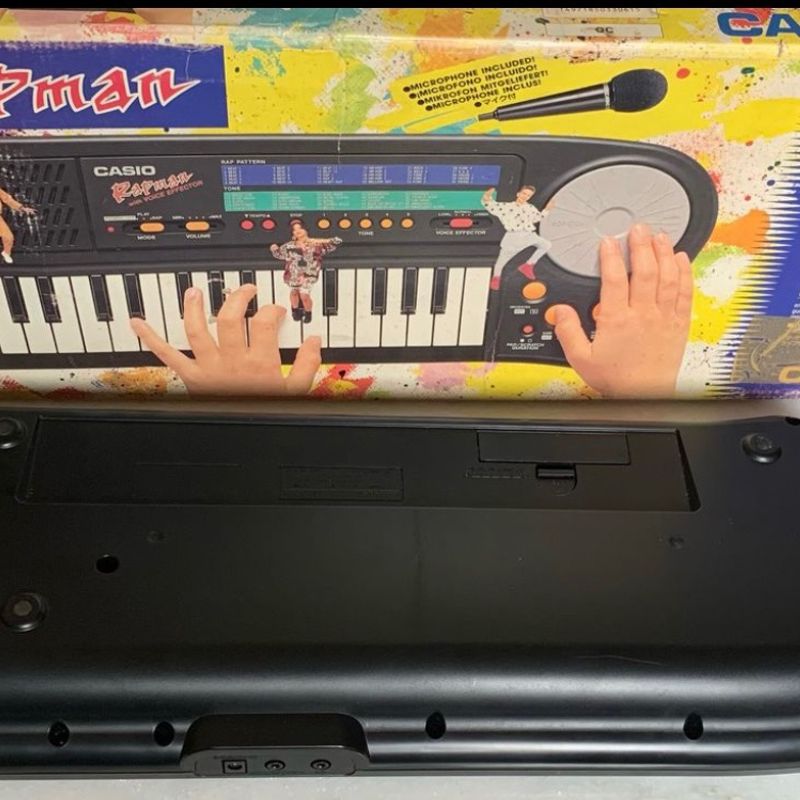 Vintage Chiquetoso Teclado Casio Rapman Japonês | Teclado p