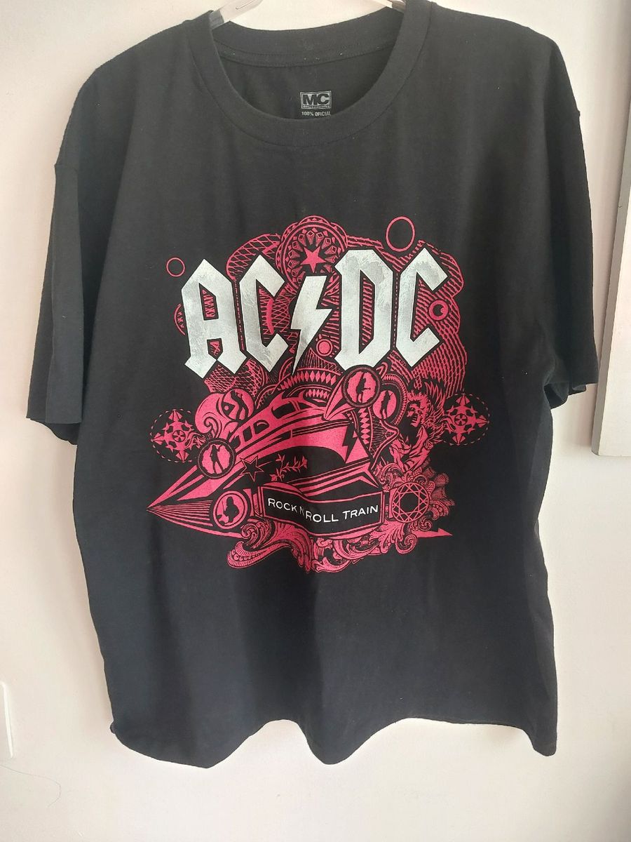 Vintage Rock! Camiseta Original Ac/dc Black Ice Tour 2008/09 - G - Peça ...