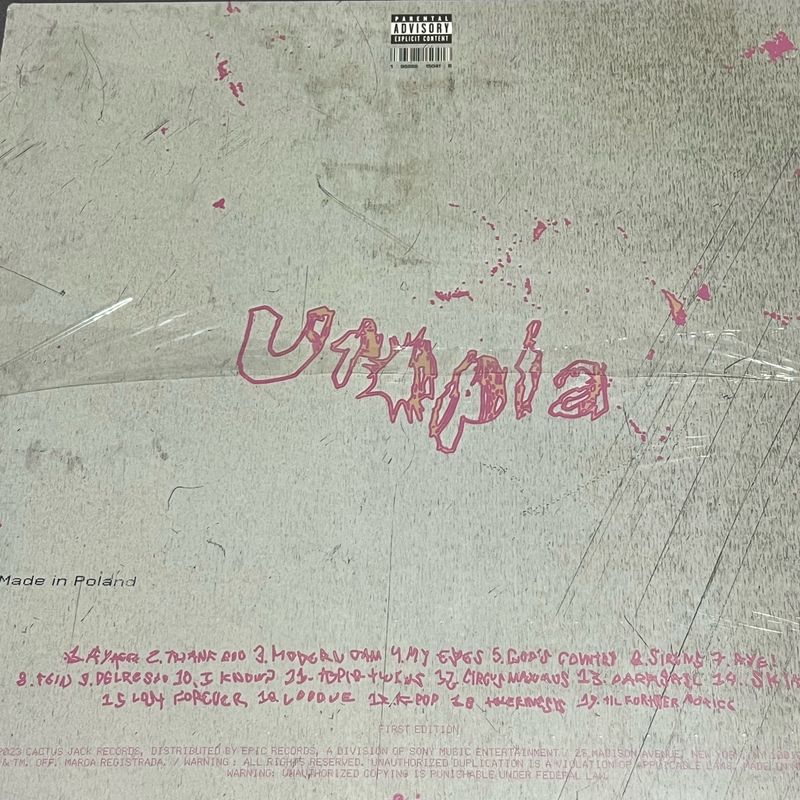 Vinyl Travis Scott Utopia | Travis Scott Nunca Usado 111198665