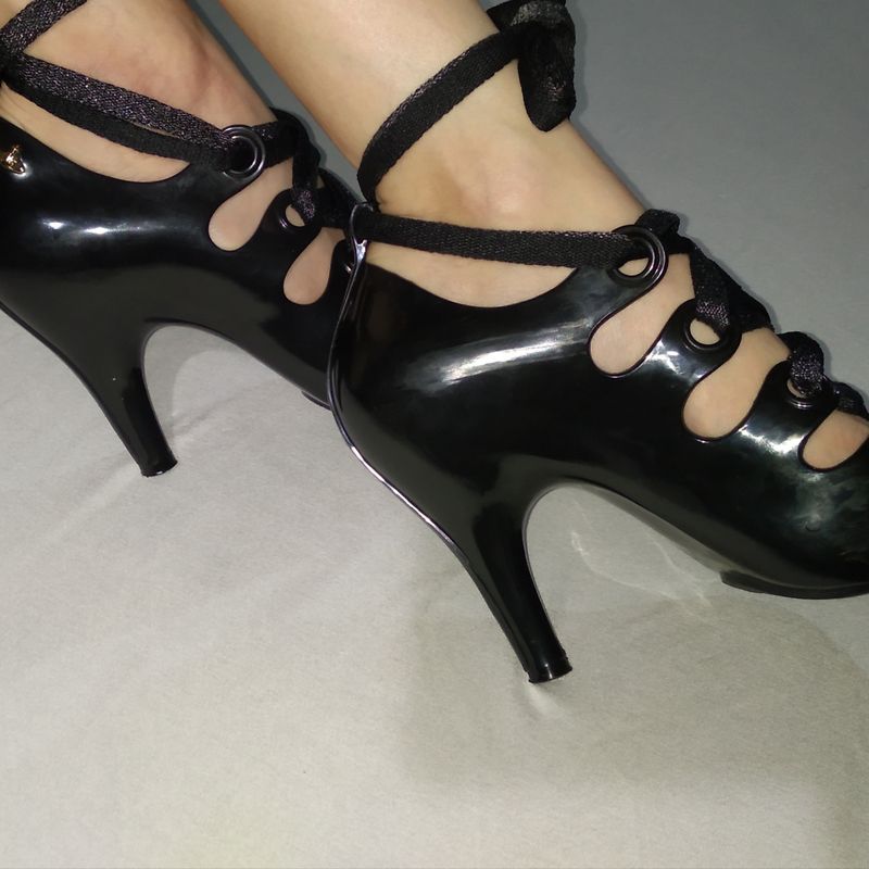 Vivienne Westwood Melissa Gillie Preta | Sandália Feminina Melissa