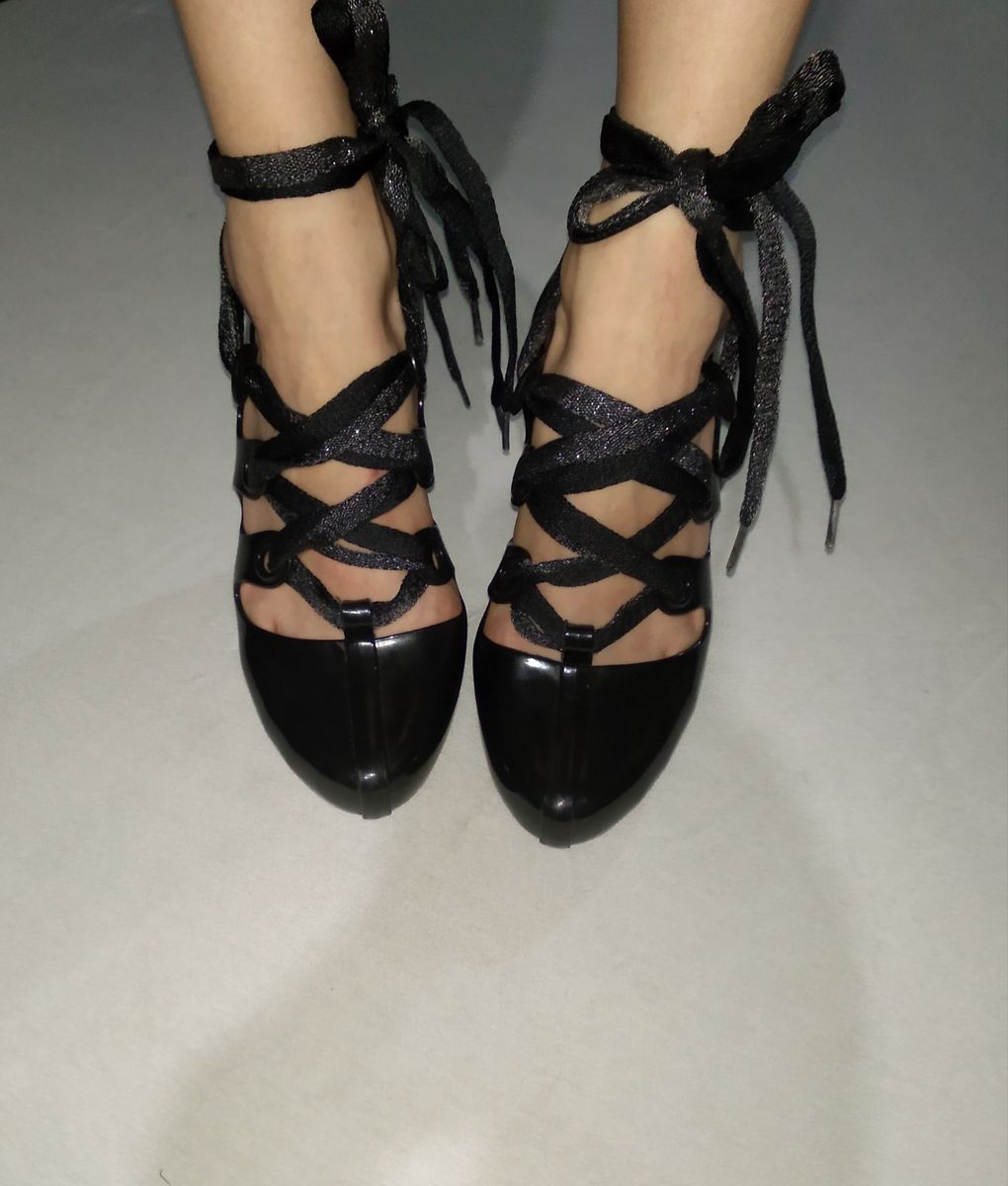 Vivienne Westwood Melissa Gillie Preta | Sandália Feminina Melissa