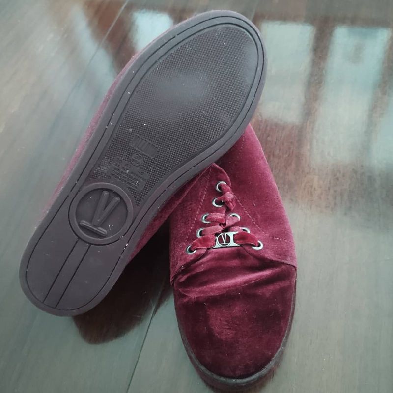 Vizzano Tênis de Veludo Vinho Vizzano Usado 121779334 enjoei