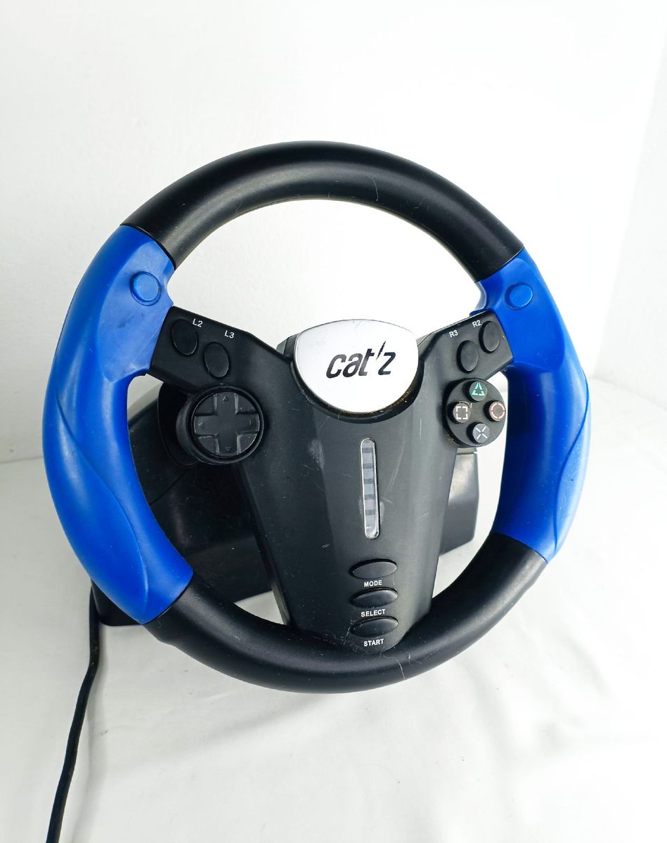 Volante de Corrida Ps2 - com Todos Os Comandos do Controle Playstation ...
