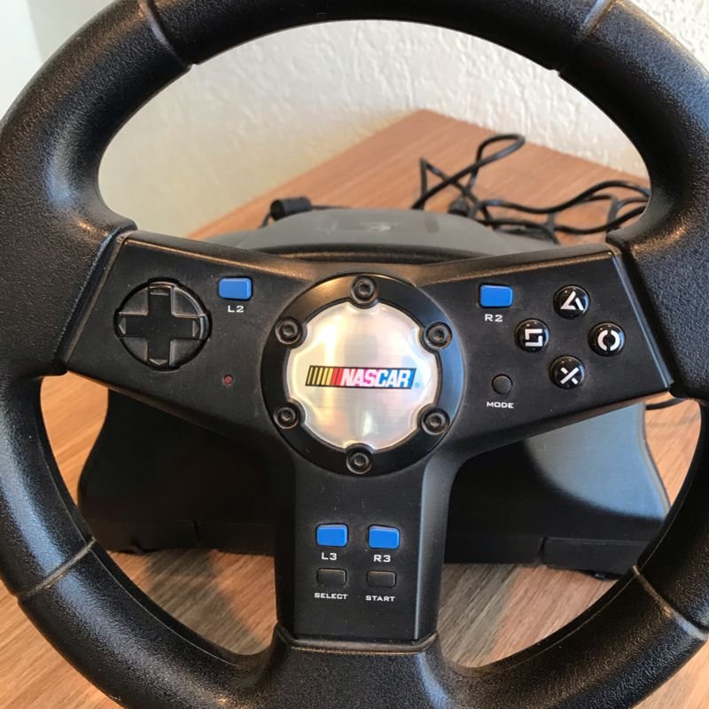 Volante Logitech Nascar Racing Wheel Ps2 Usado Sem Pedal - Escorrega o Preço